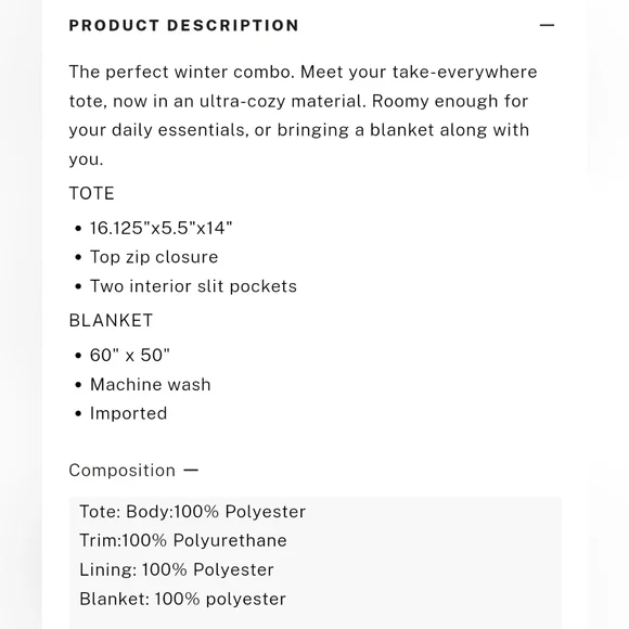 NWT PINK Victoria's Secret Faux-Fur Tote & Cozy-Fleece Blanket - Picture 2 of 2